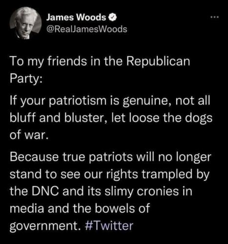 James Woods Let loose the dogs of war 960px