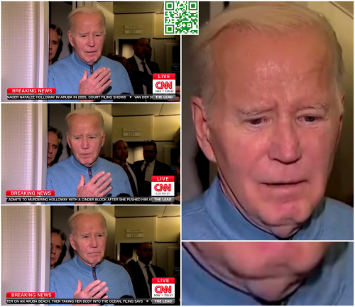 Joe Biden On CNN With Dog Testicle Style Chin Hyperflesh Skinmask - October 18, 2023