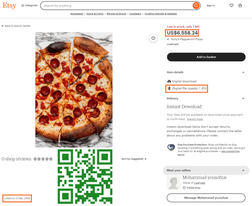 Etsy Selling Pedo Images Disguised As Pizza Images For Thousands Of Dollars 2