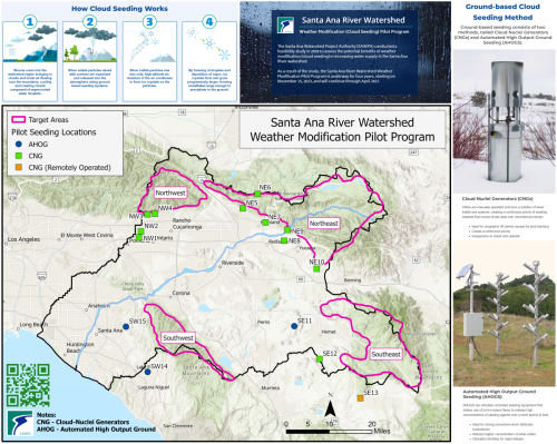 Santa Ana River Watershed, California Weather Modification (Cloud Seeding) Pilot Program